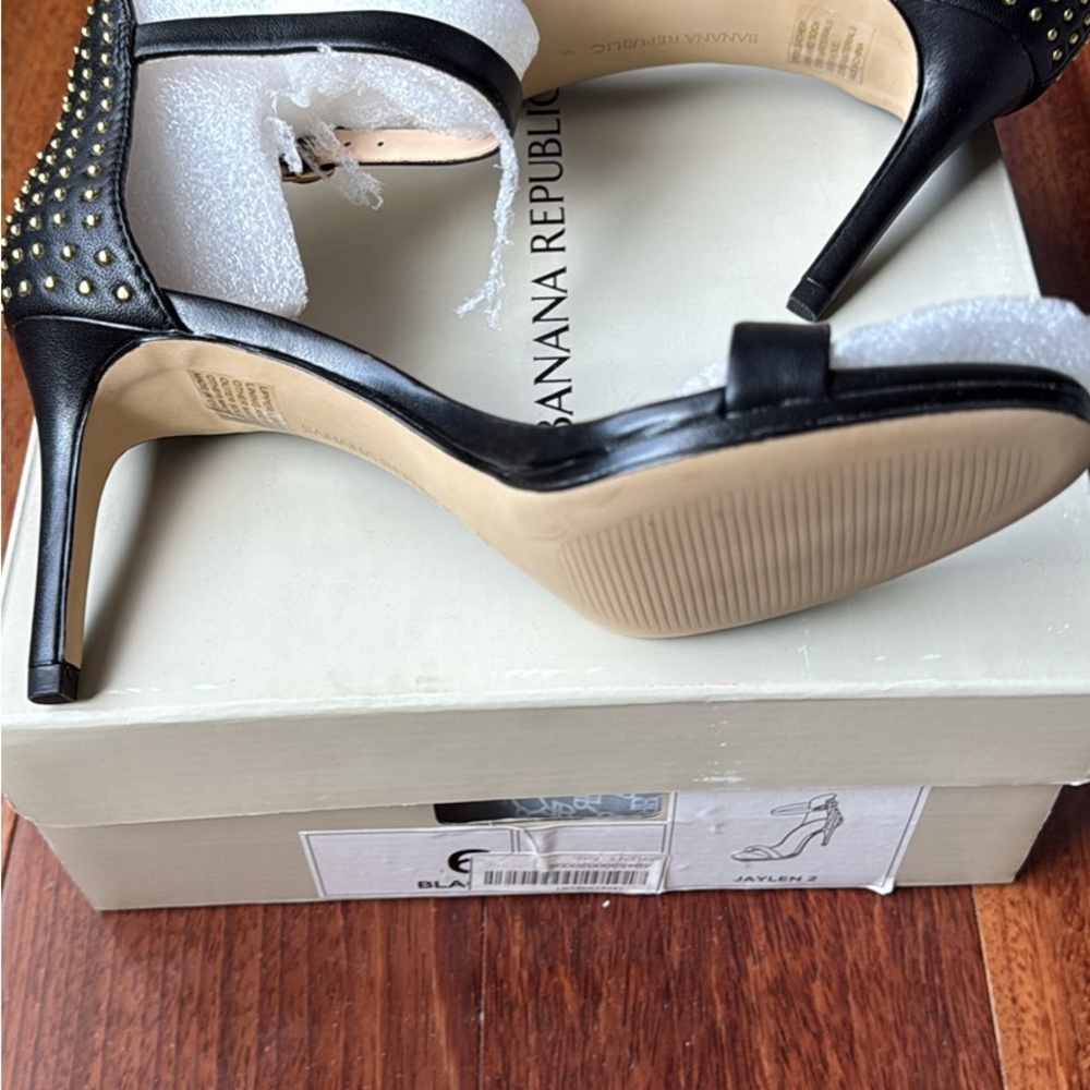 Banana Republic Black Studded Heels
